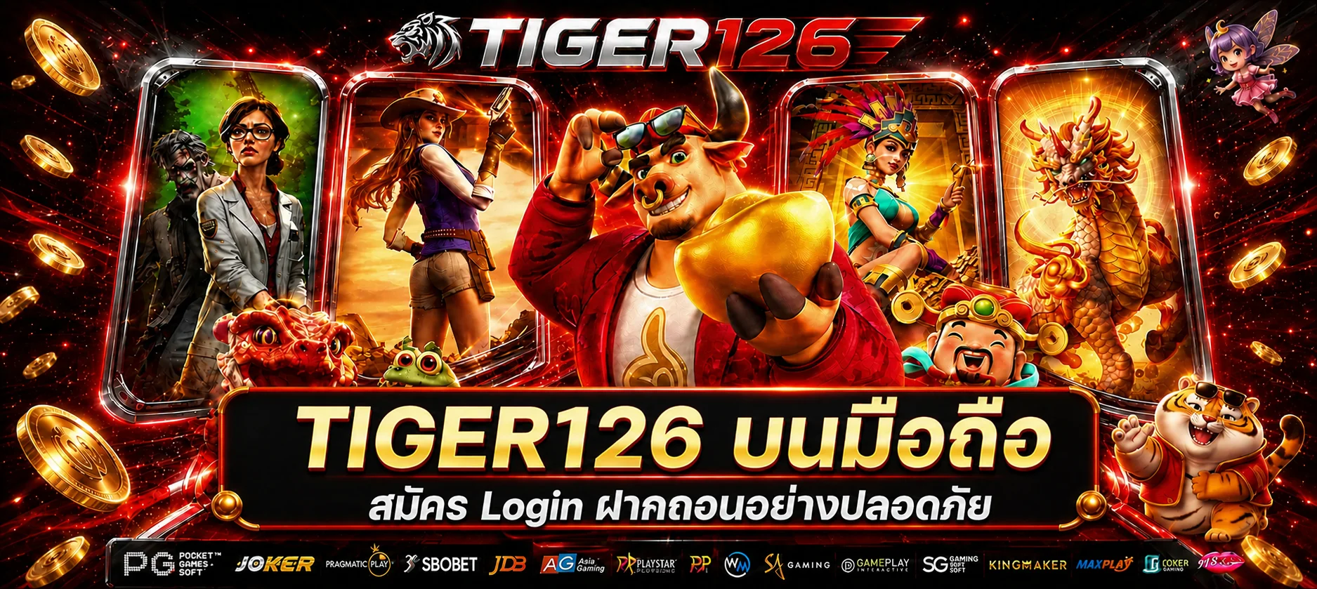 TIGER126 บนมือถือ สมัคร Login และฝากถอน